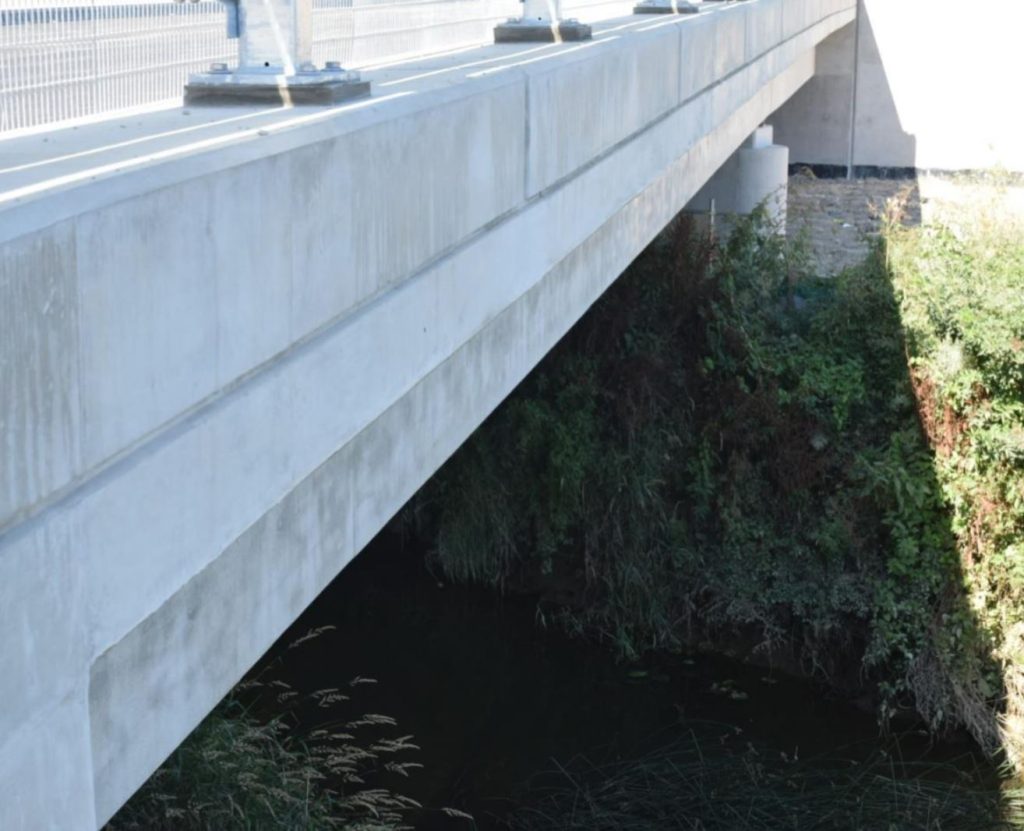 Underside of the River Mole bridge at Horley